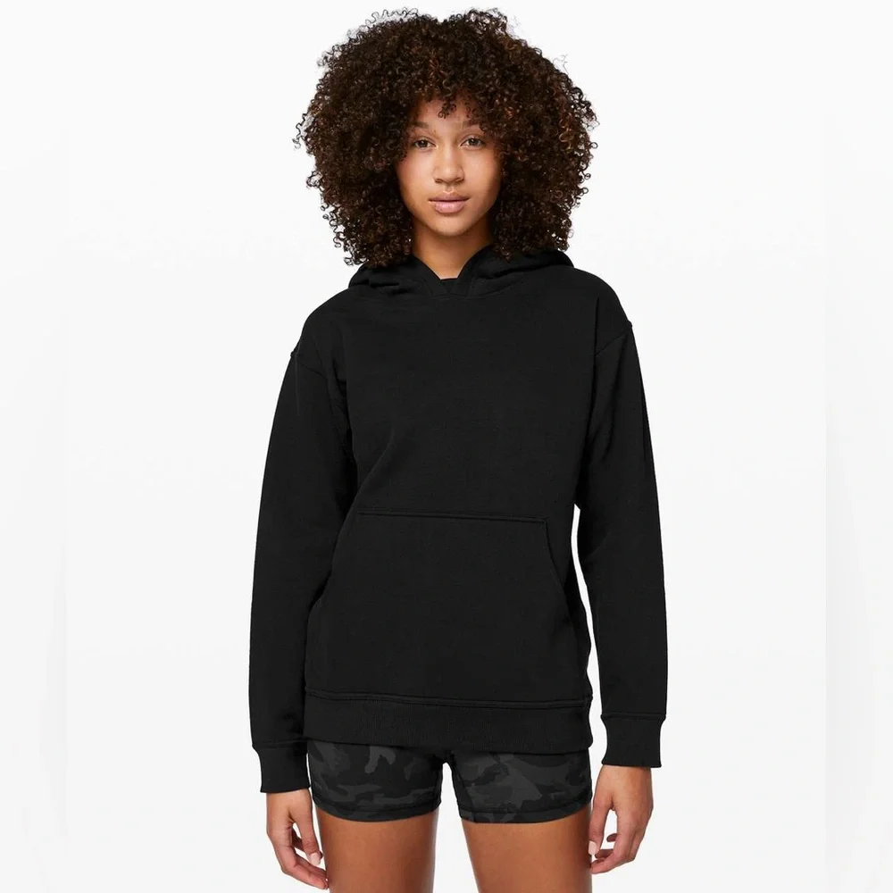 Lululemon All Yours Hoodie in Black/Dark Gray - Size Womens Small